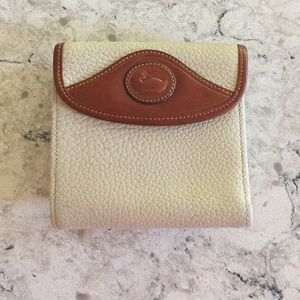 Dooney & Bourke Cream Color Pebble Leather Wallet
